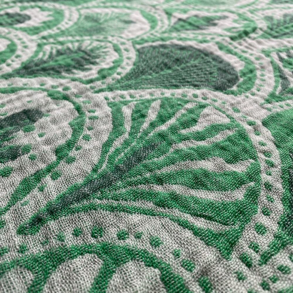 Succulents Reversible Organic Cotton Blanket Towel XL